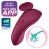 Satisfyer Sexy Secret - vibratore slip smart impermeabile (rosso)