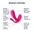 Satisfyer Top Secret Plus - vibratore smart 3 in 1 (rosa)