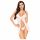 Penthouse After Sunset - babydoll trasparente e perizoma (bianco) - L/XL