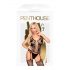 Penthouse Love Bud - completo in pizzo aperto a rete (nero)