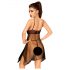 Penthouse Naughty Doll - abito in pizzo e perizoma (nero) - M/L