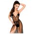 Penthouse Best Forplay - body in pizzo con velo in tulle (nero) - M/L