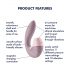 Satisfyer Supernova - vibratore 2in1 con onde d'aria ricaricabile (rosa)