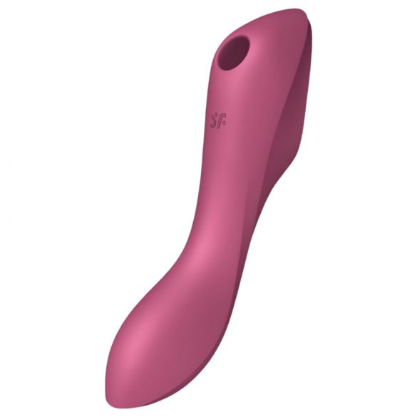 Satisfyer Curvy Trinity 3 - Vibratore 2in1 con onde d'aria (rosso)