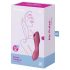 Satisfyer Curvy Trinity 3 - Vibratore 2in1 con onde d'aria (rosso)