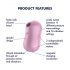 Satisfyer Cotton Candy - Vibratore clitorideo a onde d'aria (viola)