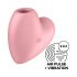 Satisfyer Cutie Heart - Vibratore clitorideo a onde rosa ricaricabile