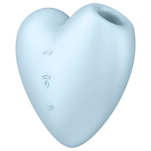 Satisfyer Cutie Heart - Vibratore clitorideo a onde d'aria ricaricabile (blu)