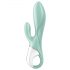 Satisfyer Air Pump Bunny 5 - Vibratore smart con funzione pompante (menta)