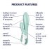 Satisfyer Air Pump Bunny 5 - Vibratore smart con funzione pompante (menta)