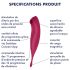 Satisfyer Twirling Pro - Intelligente vibratore 2in1 per clitoride (rosso)