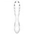 Satisfyer Dazzling Crystal 1 - Dildo in vetro a doppia estremità (trasparente)