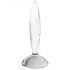 Satisfyer Sparkling Crystal - dildo in vetro trasparente con texture raffinata