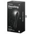 Satisfyer Dazzling Crystal 1 - Dildo di vetro a doppia punta (nero)