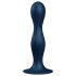 Satisfyer Double Ball-R - dildo pesato (blu scuro)