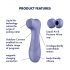 Satisfyer Pro 2 Gen3 - stimolatore clitorideo smart a onde d'aria (viola)