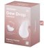 Satisfyer Dew Drop - vibratore clitorideo impermeabile ricaricabile (bianco)