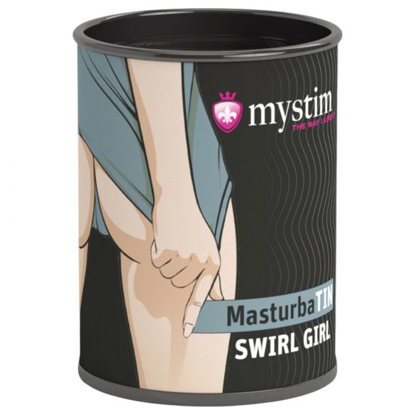 Mystim Swirl Girl - Masturbatore ondulato bianco