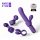 Magic Stick - vibratore con braccio clitoride rimovibile (viola)