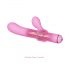 Magic Stick - Vibratore con braccio clitorideo intercambiabile (rosa)