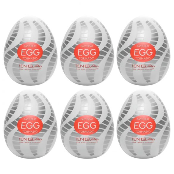 TENGA Egg Tornado - Set di 6 uova masturbatorie