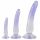 Crystal Clear - Set Anale Trainer Dildo - 3 pezzi (trasparente blu)