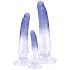 Crystal Clear - Set Anale Trainer Dildo - 3 pezzi (trasparente blu)