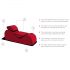 Liberator Esse Lounger - Divano Sessuale Versatile a 3 Pezzi (Rosso)