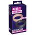 You2Toys 4in1 - Set di anelli per pene e testicoli - 2 pezzi (naturale-nero)