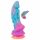 Beasty Cocks - dildo alieno in silicone (blu-arancione)