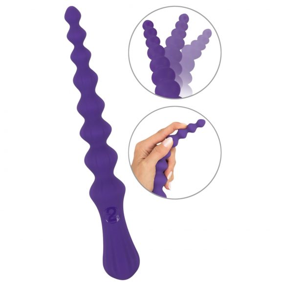 You2Toys - Dildo anale flessibile con sfere (viola)