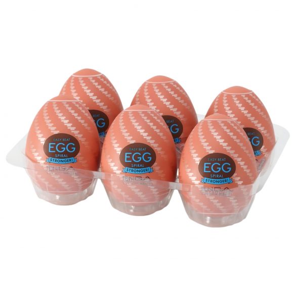 TENGA Egg Spiral Stronger - Uovo per piaceri intensi (6 pezzi)