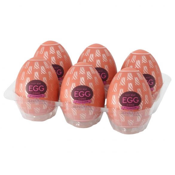 TENGA Egg Cone Stronger - uovo da masturbazione (6 pezzi)