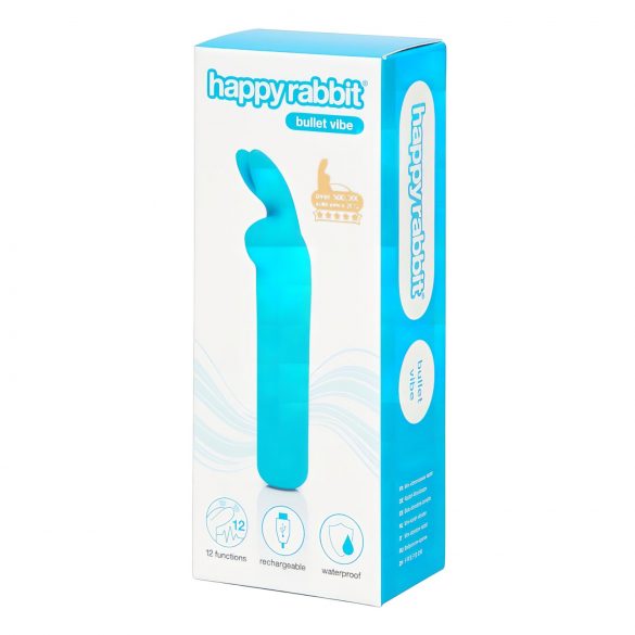 Happyrabbit Bullet - mini vibratore coniglio ricaricabile (blu)