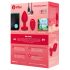 b-vibe heart - vibratore anale rosso, ricaricabile e telecomandato