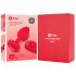 b-vibe heart - vibratore anale rosso, ricaricabile e telecomandato