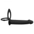 Black Velvets - Strap-on anale doppio vibratore (nero)