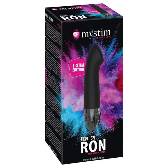 mystim Right on Ron E-Stim - Vibratore G-spot elettrico (nero)