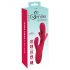 Smile - Vibratore con lingua vibrante e braccio clitorideo (rosso)