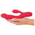 Smile Thumping Rabbit - Vibratore rosso a 3 motori ricaricabile