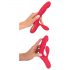 Smile Thumping Rabbit - Vibratore rosso a 3 motori ricaricabile