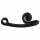 Snail Vibe Curve - 2in1 vibratore con stimolatore clitorideo (nero)