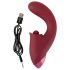 Javida - Vibratore 3in1 con lingua (rosso)