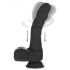 Naked Addiction - vibratore realistico rotante-spingente (nero)