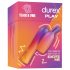 Durex Tease & Vibe - Vibratore con stimolatore clitorideo coniglio (rosa)