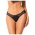 Obsessive Bella Rou - slip nero con motivo floreale