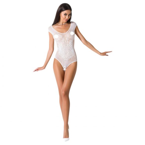 Passion BS064 - Body a rete bianco aperto - Taglia S-L