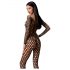 Passion BS077 - Body a rete manica lunga (nero) - Taglia S-L