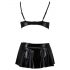 Passion Deby - Set reggiseno e minigonna nera seducente