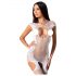 Passion BS082 - completo in rete senza maniche con pizzo bianco (S-L)